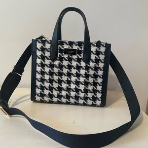 Kate Spade Black and White Checkered Tote